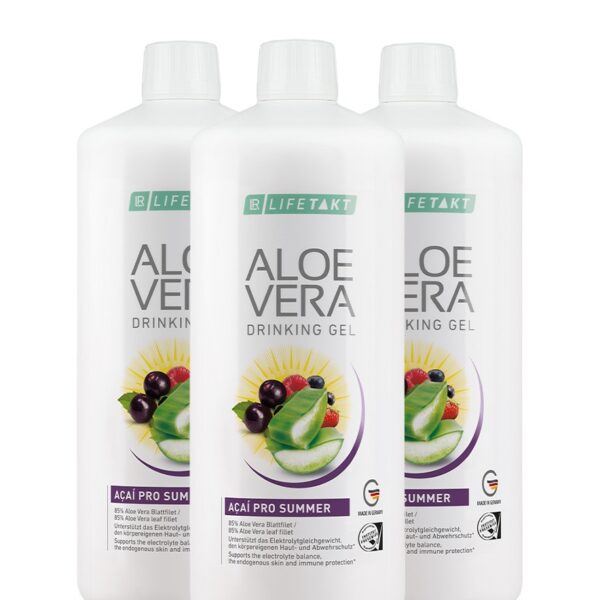 Aloe Vera Drinking Gel Açaí Pro Summer 3er Set