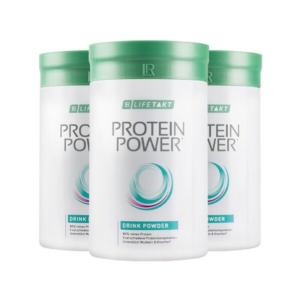 Protein Power Getränkepulver Vanille 3er-Set